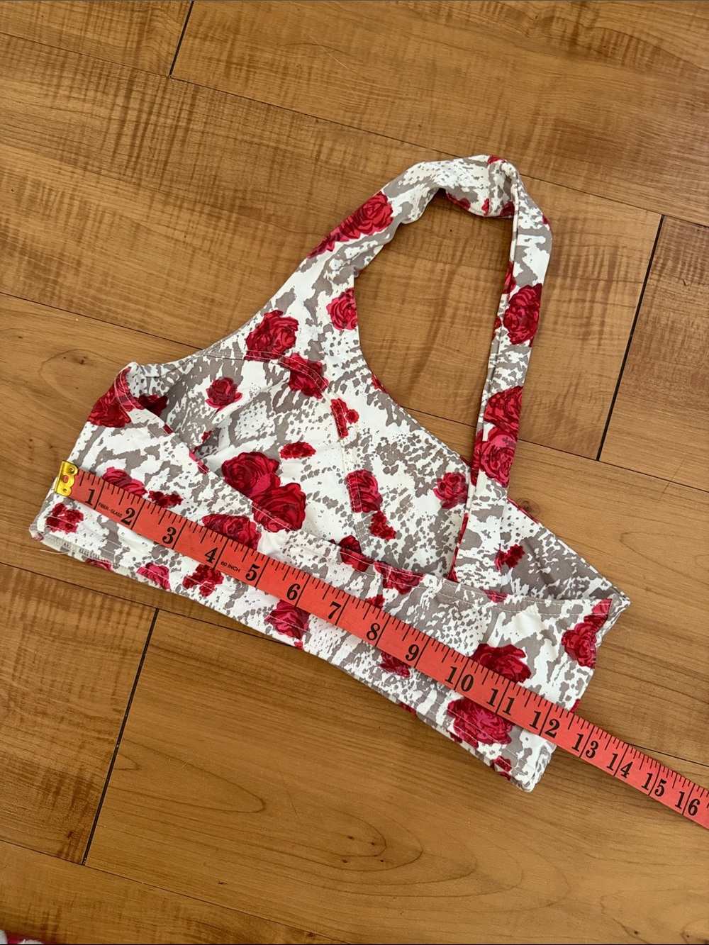 Roses Snake Print Bikini Top - Picture 4 of 7